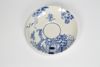 Saucer - porcelain with hand painted cobalt, diameter 10cm